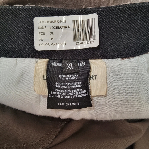 Modern American Men's Lockdown Pull On Chino Khaki Shorts Size XL Grey New - Picture 8 of 8
